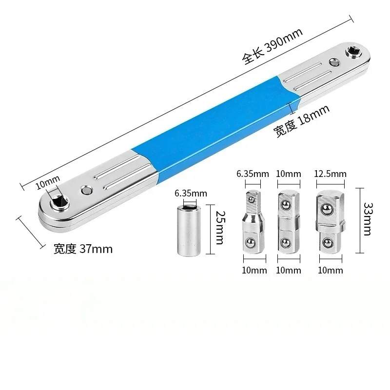 

Tight Spaces Extension Tool 1/2 in. 1/4 in. 3/8 in. Auto Repair Tool Home Tool Set Professional Zero Offset Extension Wrench