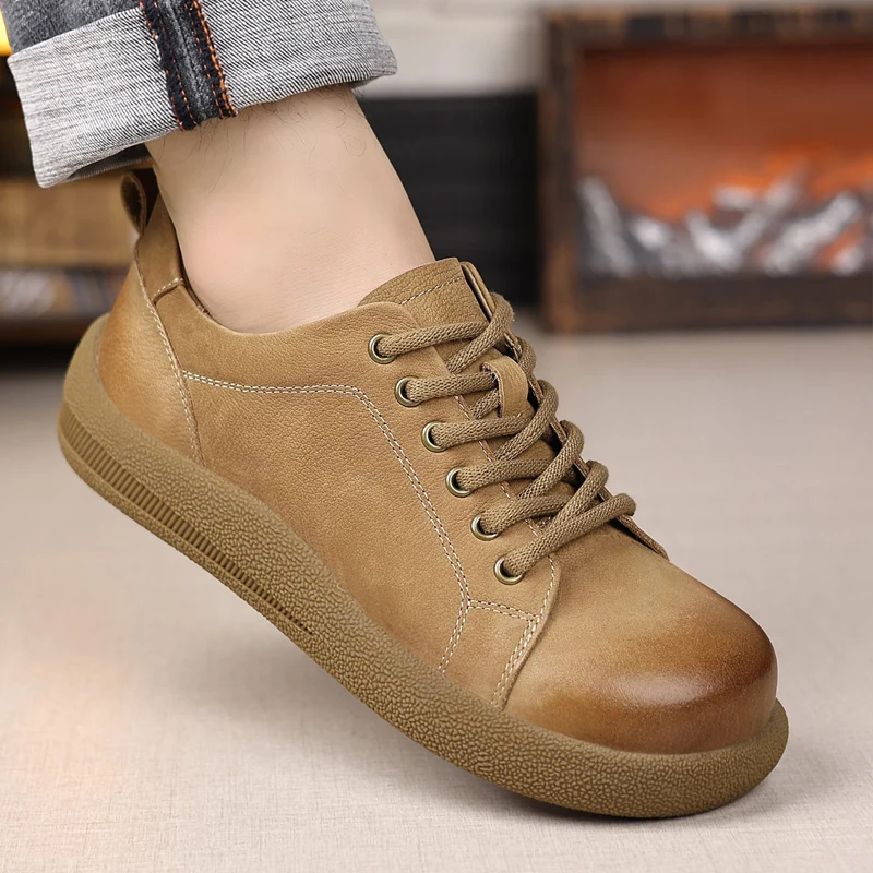 メンズカジュアルシューズ高品質本革スタイルオフィスまたはレジャービジネスアウトドア若者向け日常売れ筋シューズ新品