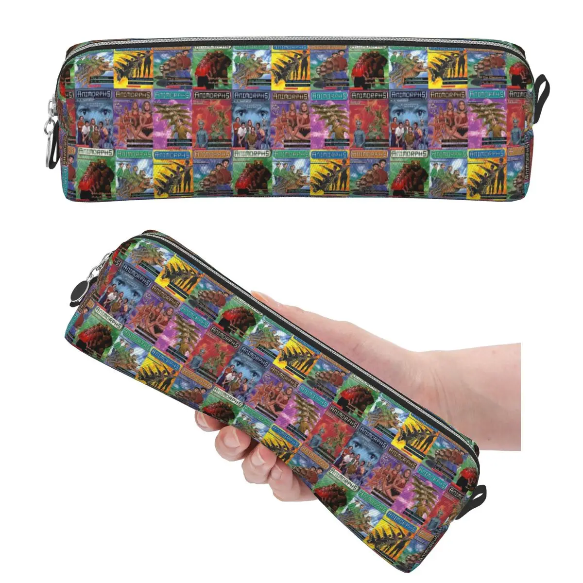 Fundas para libros Animorphs, estuches para lápices para estudiantes, caja para bolígrafos escolares, bolsa para lápices de gran capacidad, bolsa para lápices, suministros de papelería