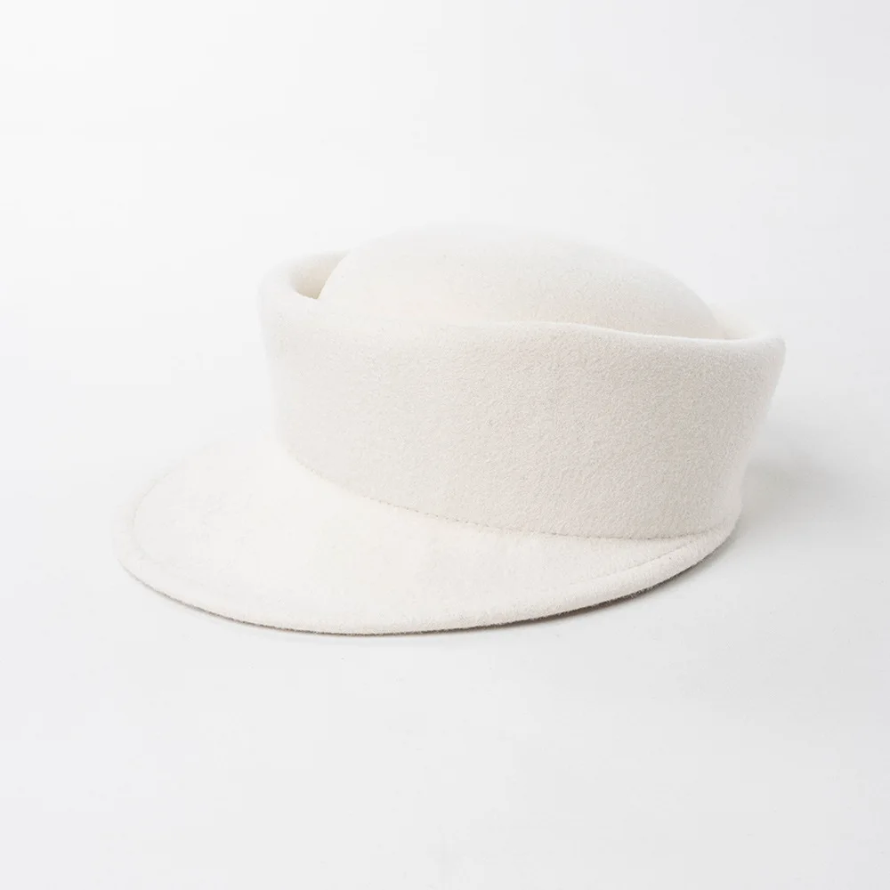 French Style Wool Felt Cap Fashion Newsboy Hats for Women Winter Cap Pageboy Cabbie Cap White Black Beret Hat
