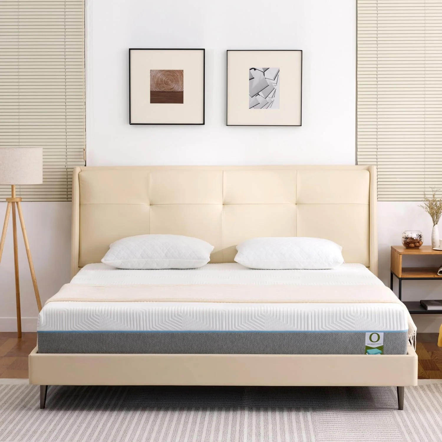Hcore 12 Inch Gel Memory Foam Mattress in a Box for Back Pain Relief, Medium Firm Foam Bed Mattress for for Cool Sleep