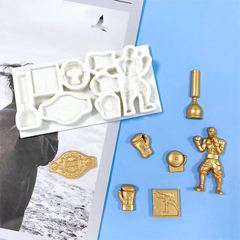 

Boxing Glove Silicone Sugarcraft Mold Resin Tools Cupcake Baking Mould Fondant Cake Decorating Tools Star silicone mold Macaron