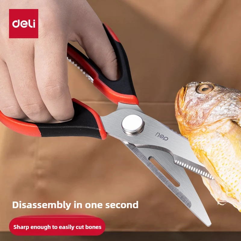 

Multifunctional Scissors Kitchen Stainless Steel Scissors Chicken Bone Meat Fish Killing Dedicated Household Gadgets Scissors