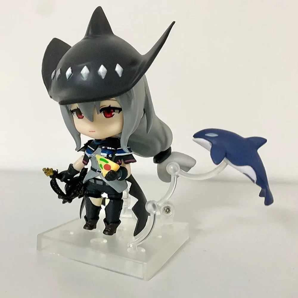 

Anime character figurine, Q-version Skadi the Corrupting Heart movable face changing figurine model desktop ornament