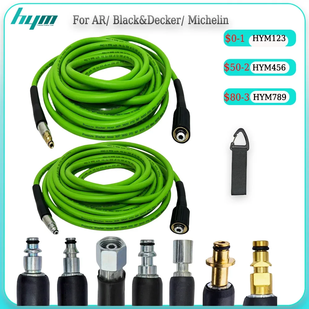 2~30M Car Wash Hose Cleaning Hose Super Flexible Pressure Washer Hose Green Pipe Cord Heavy Duty Wear Resistance Water Hose