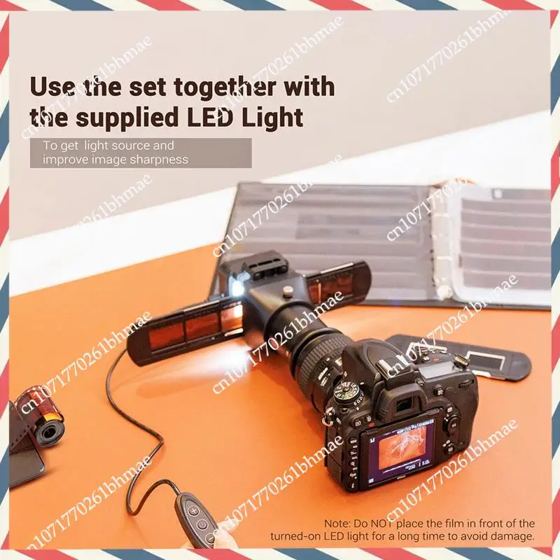 -A21Z 35 มม.ฟิล์มเชิงลบ Digitizing ชุดอะแดปเตอร์ Negative & สไลด์อะแดปเตอร์ไฟ LED ฟิล์ม Digital Converter Kit
