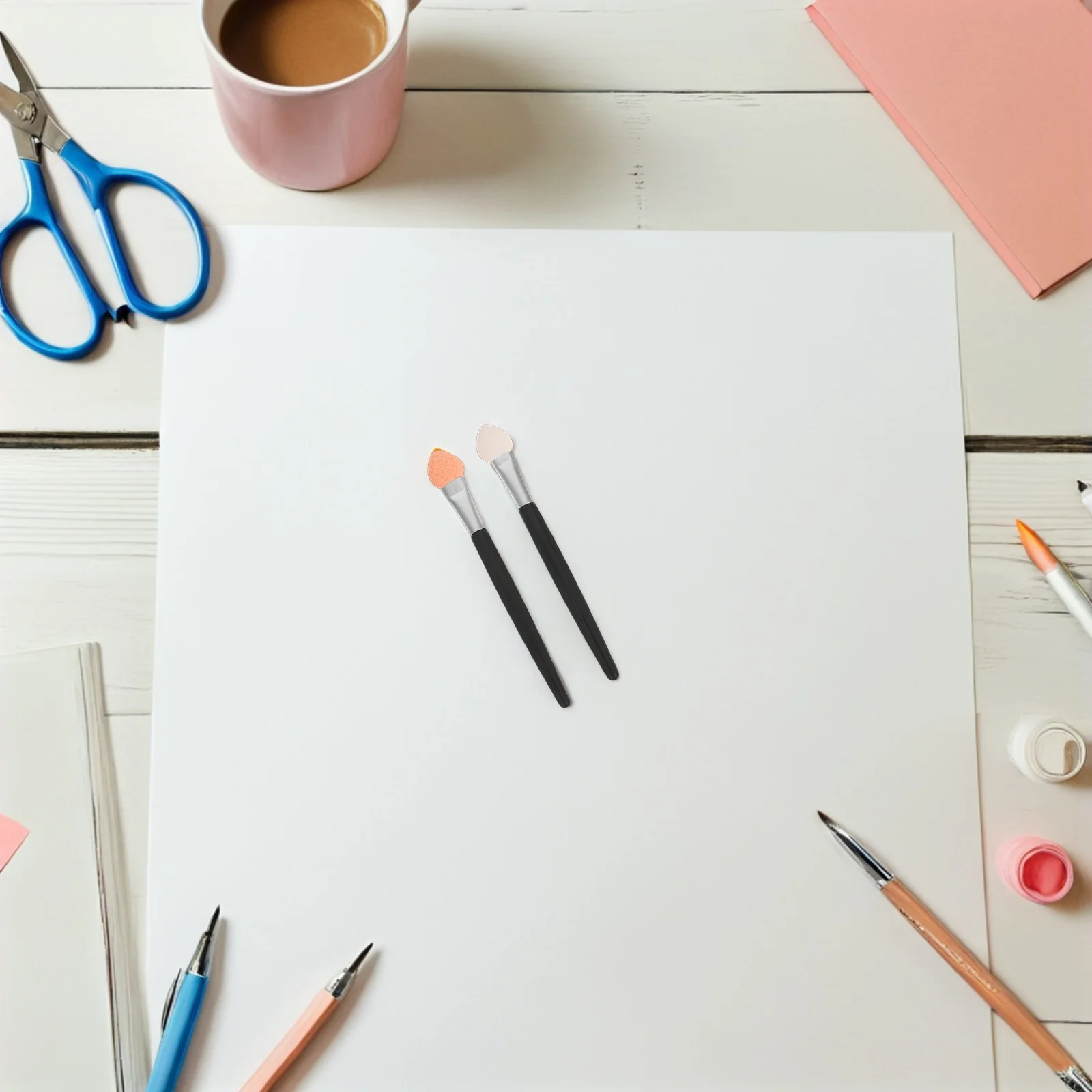 50Pcs Sponge Tip Paint Brushes Mini Ink Blending Applicators for Crafting DIY Scrapbook Painting Paint Brushes for Children