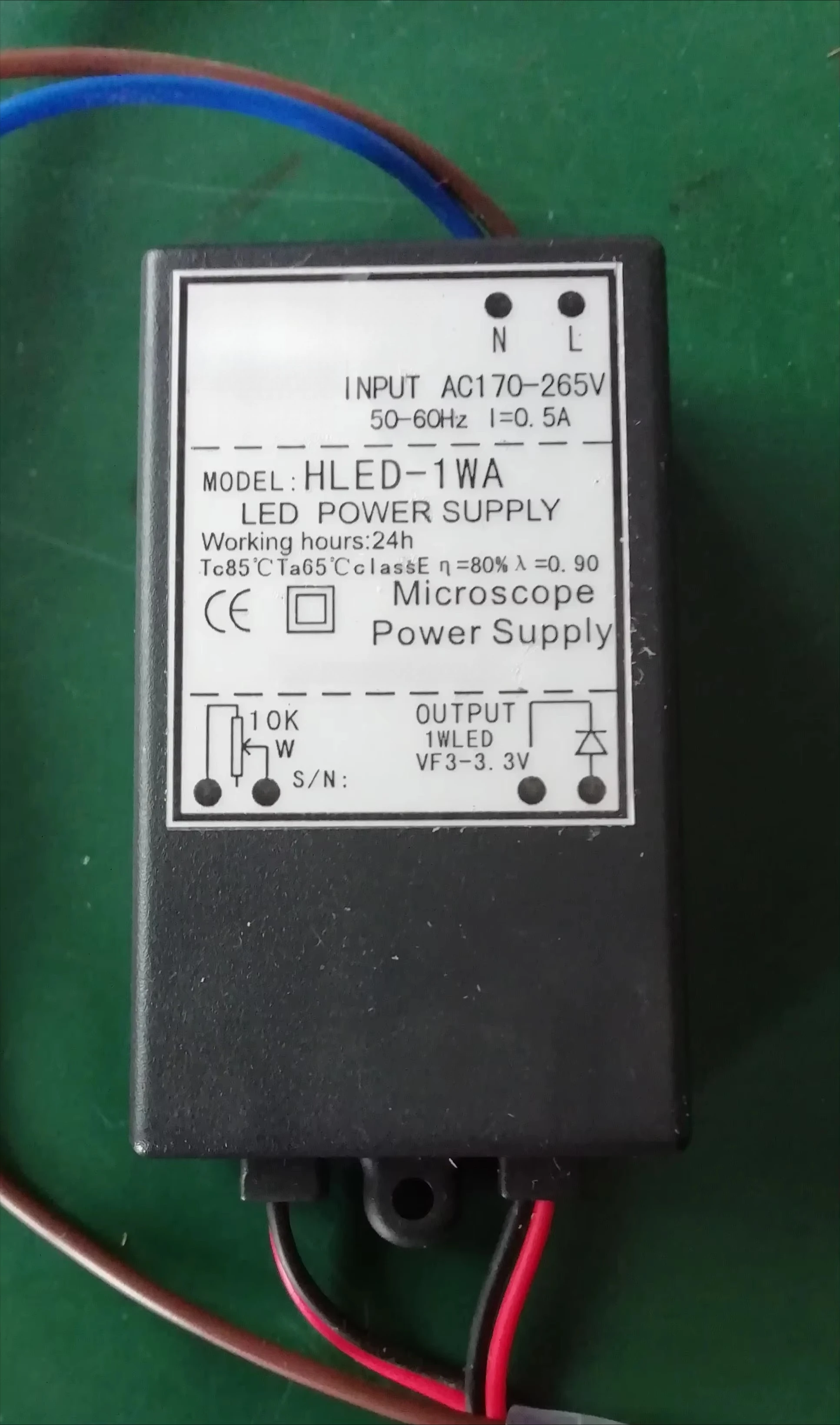 Microscope Power LED Dimmable HLED-1WA, 1WLED Dimmable Power Supply