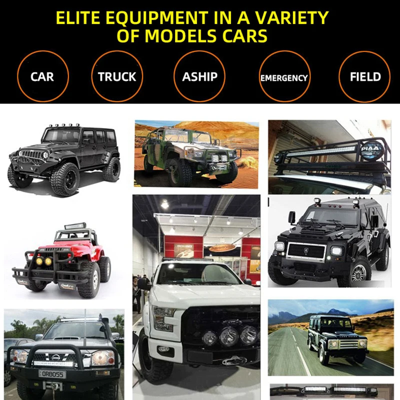 6 LED Car Work Light High Bright Spotlight Universal Offroad Automobile Truck Driving Fog Headlights DRL Driving Lamp 12V image 6