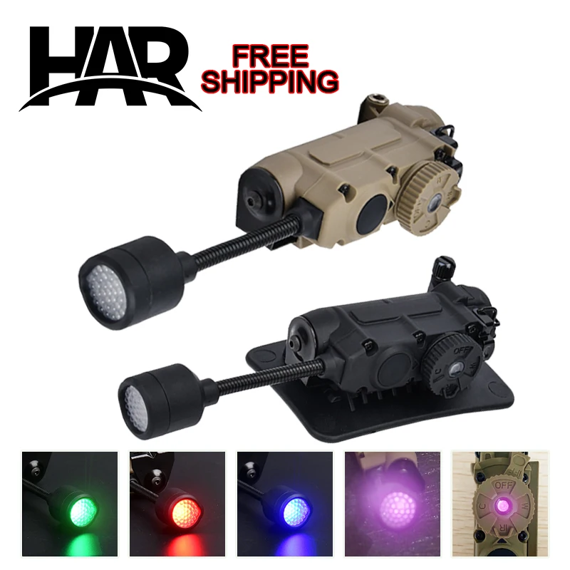 

Sidewinder Head Lamp Tactical Helmet Strobe Light Red Green Blue White IR Light LED Strobe IFF Outdoor Hunting Auxiliary Lightin