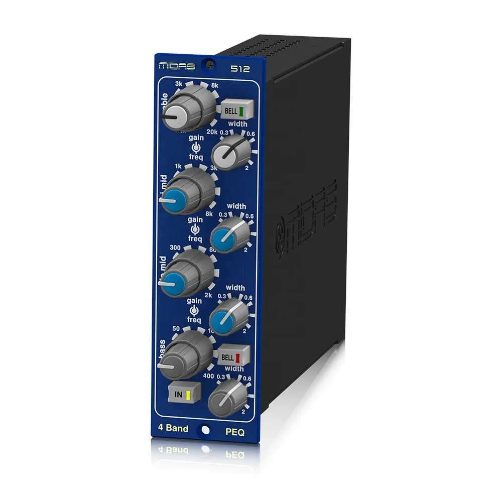 

Midas 500 Series Parametric Equaliser 512 V2 Studio EQ Module Pa System Studio Music Equipment