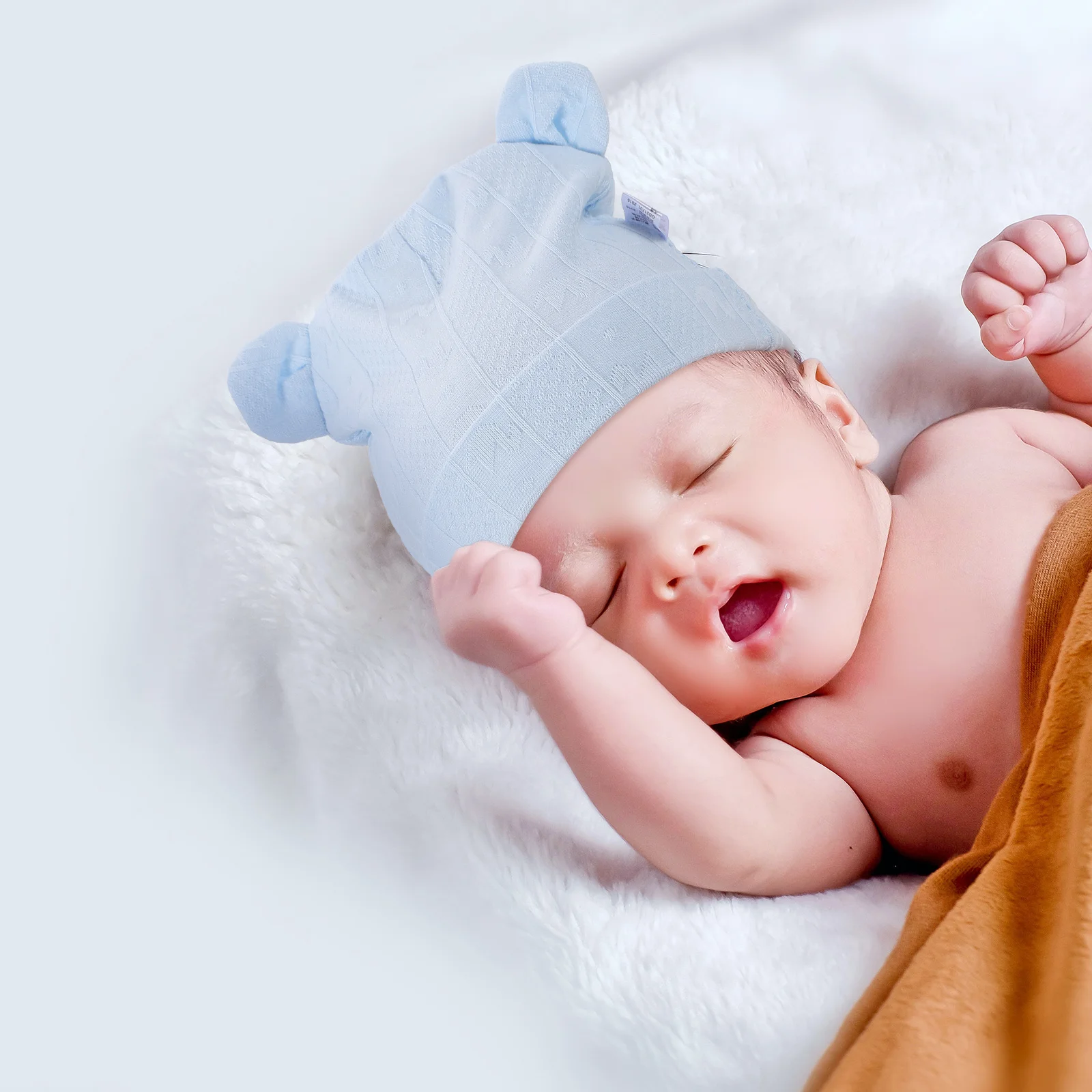 Czapka niemowlęca w kształcie uszu, bawełniana czapka dla niemowląt, turban dla noworodka, gruba, ciepła czapka, akcesoria dla dzieci, prezent dla dziecka, zima, wiosna, jesień
