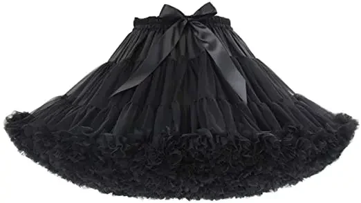 Lastest Look of the New Style Womens 3-Layered Pleated Tulle Petticoat Tutu Puffy Party Cosplay Skirt