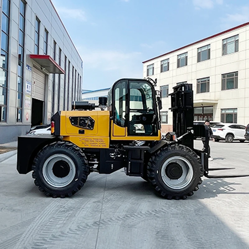 

3 Ton 4x4 Rough Terrain Diesel Forklift Internal Combustion All Terrain Forklift Truck Montacarga Forklift 3 Ton Diesel