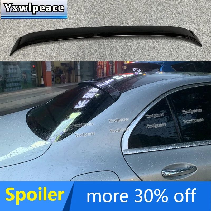 

For Benz C-class W205 Sedan Spoiler 2014-2020 ABS Plastic Primer Color Rear AWindow Roof Spoiler Car Styling