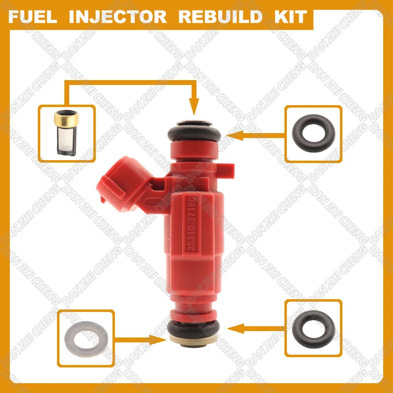 

Fuel Injectors Seals O-Ring Repair Filters for Hyundai 2005-2013 Accent Elantra KIA 1.6L OEM 35310-37160 9260930022 35310 37160