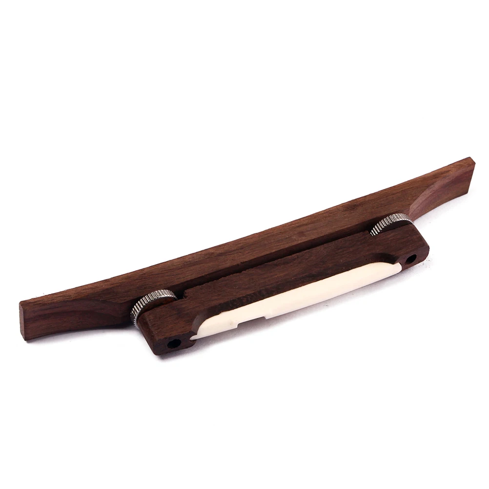 

Archtop Guitar Bridge Lightweight Rosewood Saddle Adjustable Height Smooth Surface Acoustic Guitar Parts Accessories