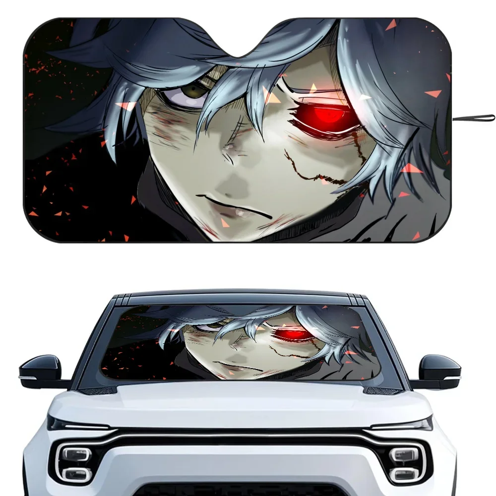 

H-Hells Paradise Car SunSha Heat-insulating Aluminum Film Windshield Sunshas UV Rays Blocks Car Sun Visor Protector