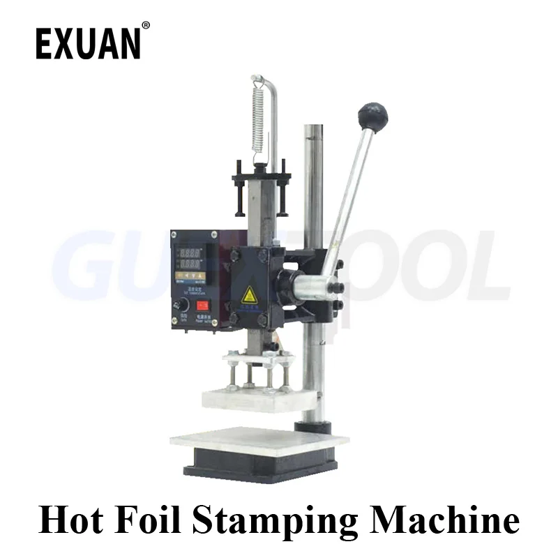 Hot Foil Stamping Machine Manual Leather Wood  Letters Heat Press Embossing Machine Trademark Imprinting Change Letters Rapidly