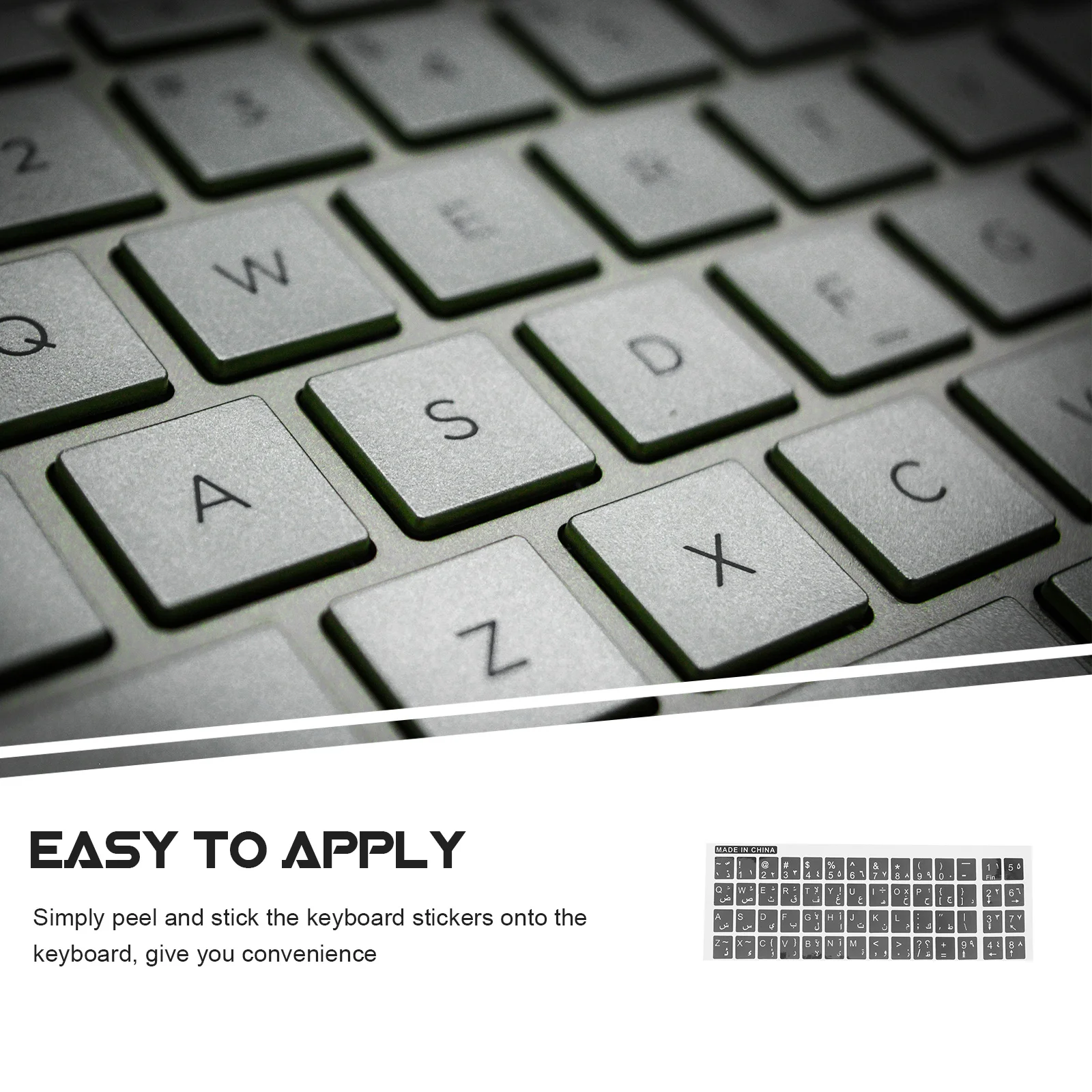 

Arabic Keyboard Stickers Replacement Universal Pvc Adhesive Labels For Computer Laptop Durable Lettering Stickers