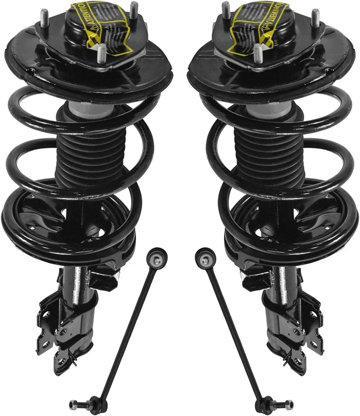 

Front Suspension Kit Complete Strut & Coil Spring Assembly Sway Bar Stabilizer Link Compatible with 2003-2007 Nissan Murano