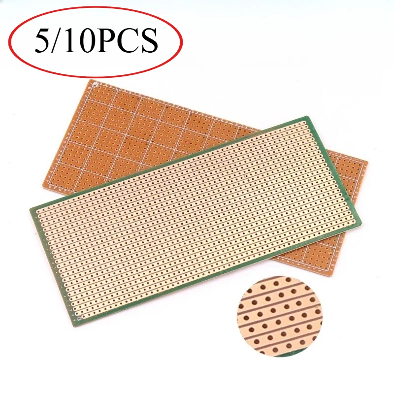 5/10PCS Single Sided PCB 6.5x14.5cm Universal PCB Prototype Board DIY Universal Experiment Matrix Circuit Boards for Arduino