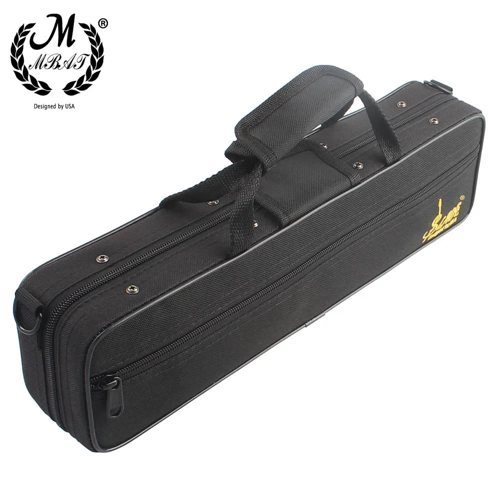 M MBAT Portable Flute Bag 600D Waterproof Oxford Cloth Flute Case Storage Box Handbag With Strap Musical Instrument Accessories