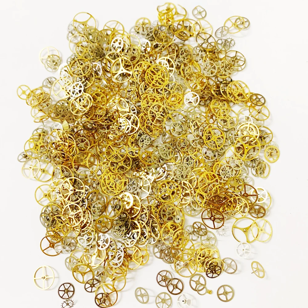 Mechanical Watches Miscellaneous Gears Steampunk Wheels Headphones Droppers DIY Material Packages 100PCS