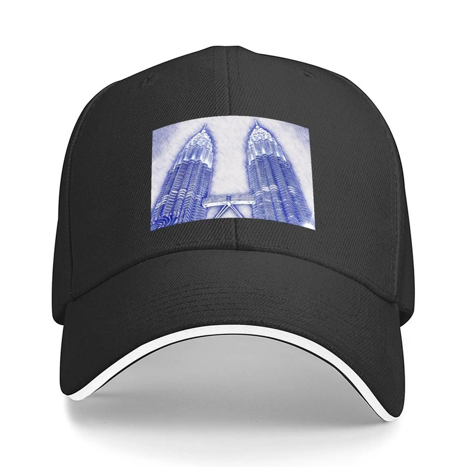 

KLCC Petronas Towers Twin Towers of Kuala Lumpur Malaysia Baseball Cap fashionable foam party Hat Hip Hop Women's 2025 Men's