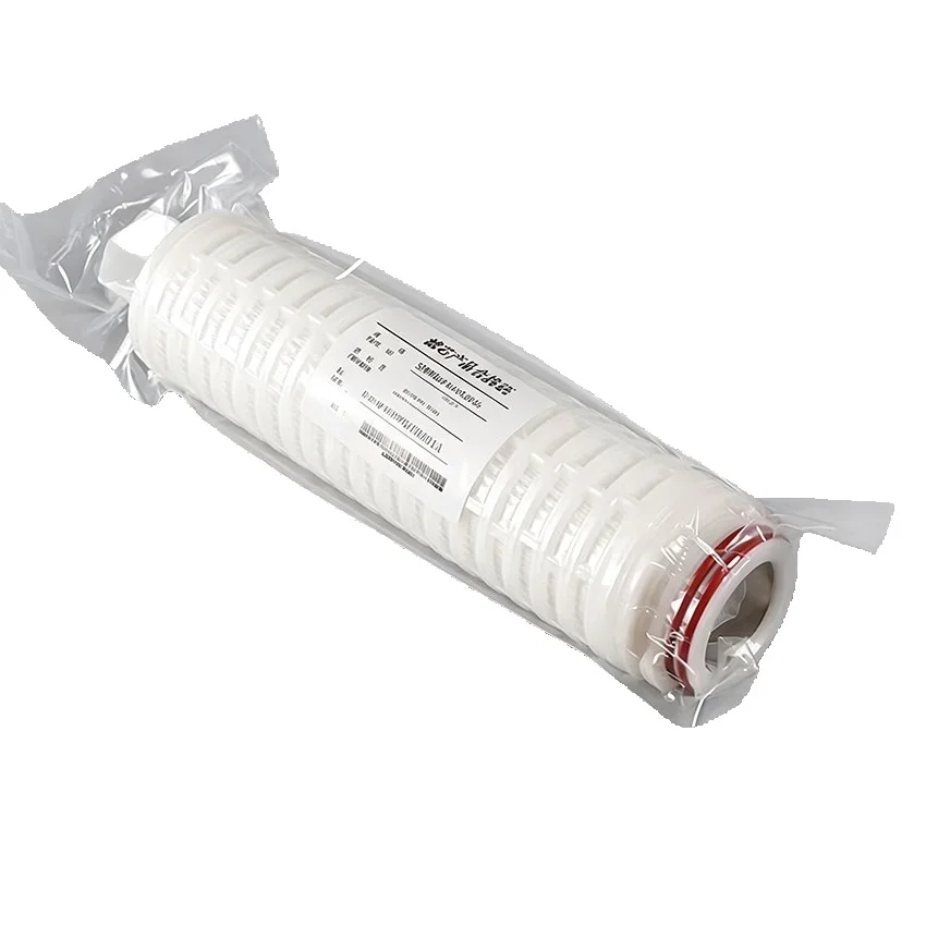 Polytetrafluoroethylene PTFE Foldable Filter Element For Compressed Air Sterilization Filter Hydrophobic 10Inch