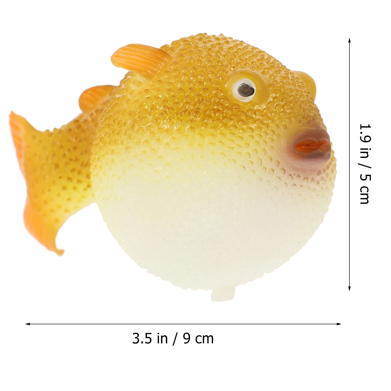 

Simulated Decoration for Fish Tank Aquarium Yellow Color Lifelike Night Glow Eco Friendly Non Toxic Rubber Underwater
