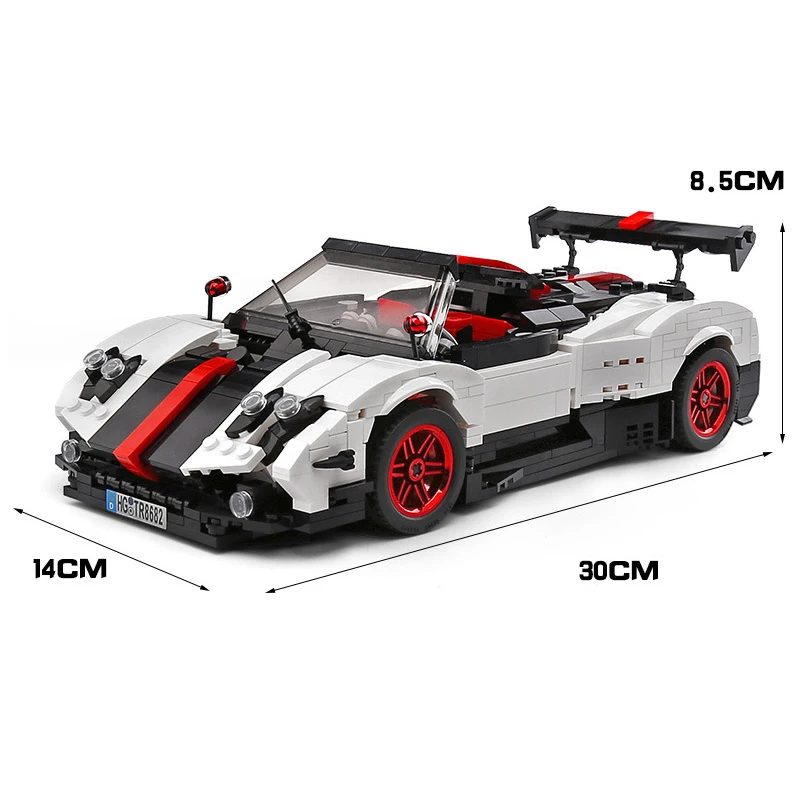 Mold King 13105 Technische Auto Bouwstenen Bakstenen Sport Racewagen Model Assemblage 1:16 Auto DIY Speelgoed Kinderen Kerstcadeaus