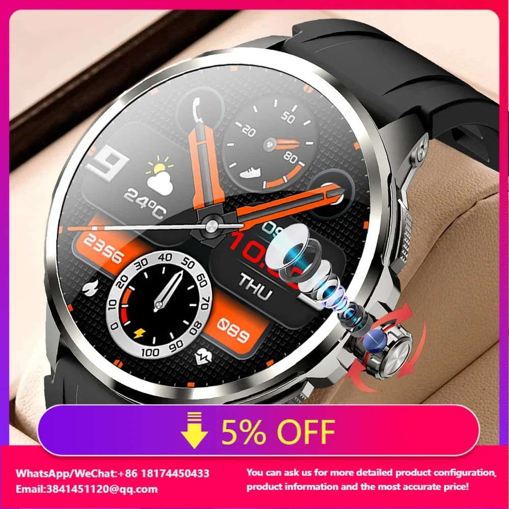 

SENBONO H99 4G Android Smart Watch Men 1.75'' Large Screen HD AMOLED 466*466 With GPS Camera SIM Card WiFi Wireless Call Music