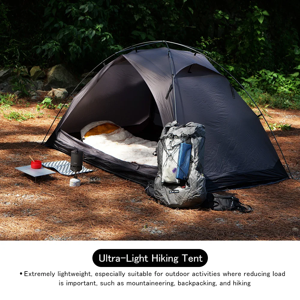 Soomloom 2 Person Outdoor Trekking Tent - Renatta Ultralight Portable Hiking Tent, Backpacking Tents for Camping Mountaineering Hiking, 20D Nylon Easy Setup Camp Shelter image 17