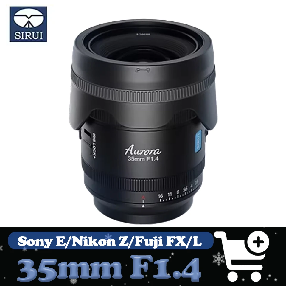 

Полнокадровый широкоугольный объектив Sirui Aurora AF 35 мм F1.4, совместимый с Sony FS7 A7S Nikon Z30 Fuji X-M5 Leica SL