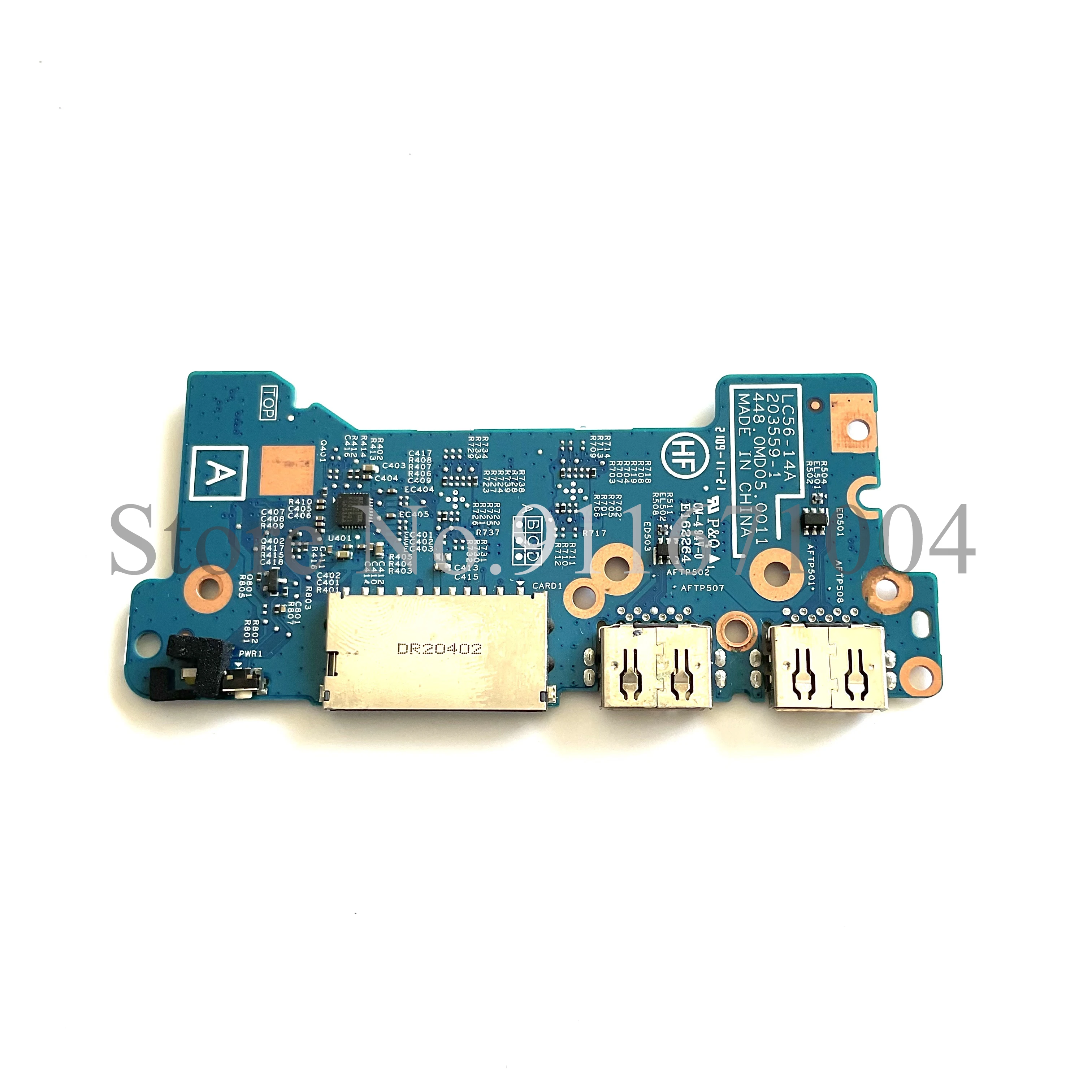 

For Lenovo ideapad Flex 5-14ARE05 Flex 5-14ALC05 USB Board Power Button Switch Baord SD Card Reader Board LC56-14A 203559-1