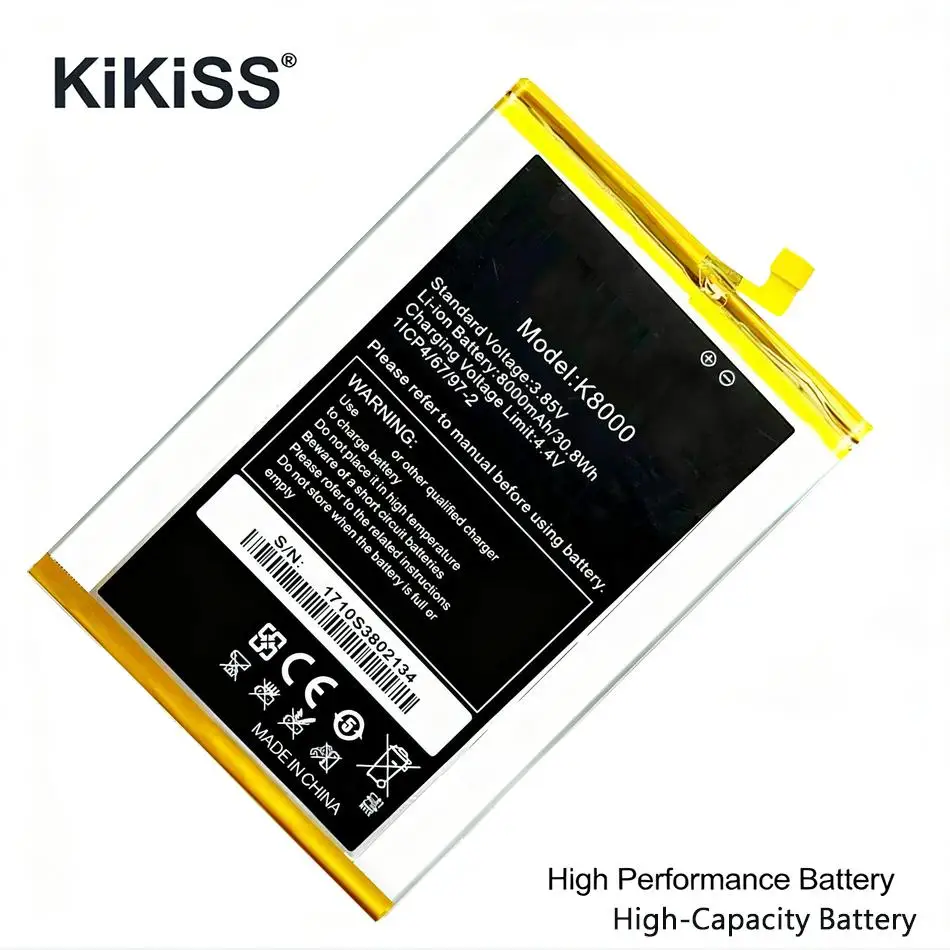 

Аккумулятор для мобильного телефона Oukitel K8000, высокоэффективный, с хорошей работой при низких температурах, 8000 мАч
