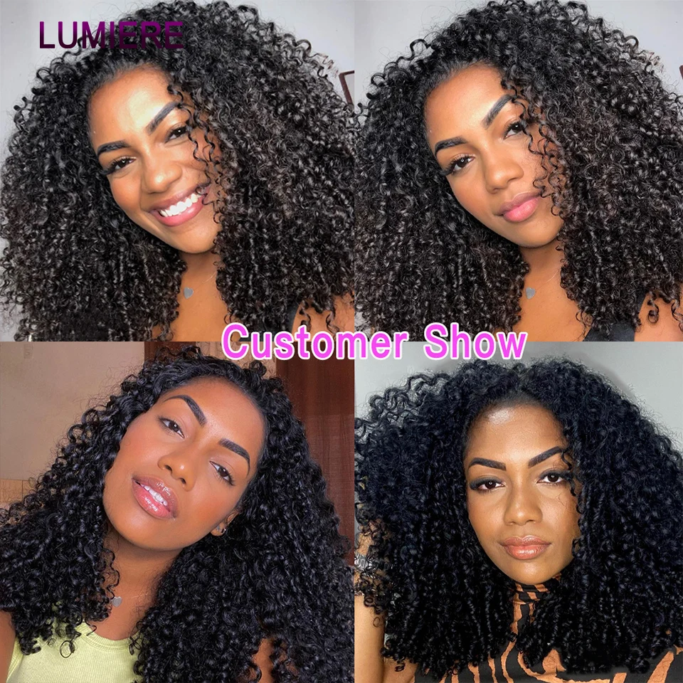 Afro Kinky Curly Deep Wave Echthaar-Bündel Lockiges Haar 30 Zoll Echtes Rohes Unbehandeltes Doppelt Gewebtes Haar-Bündel Extensions – Detail 18