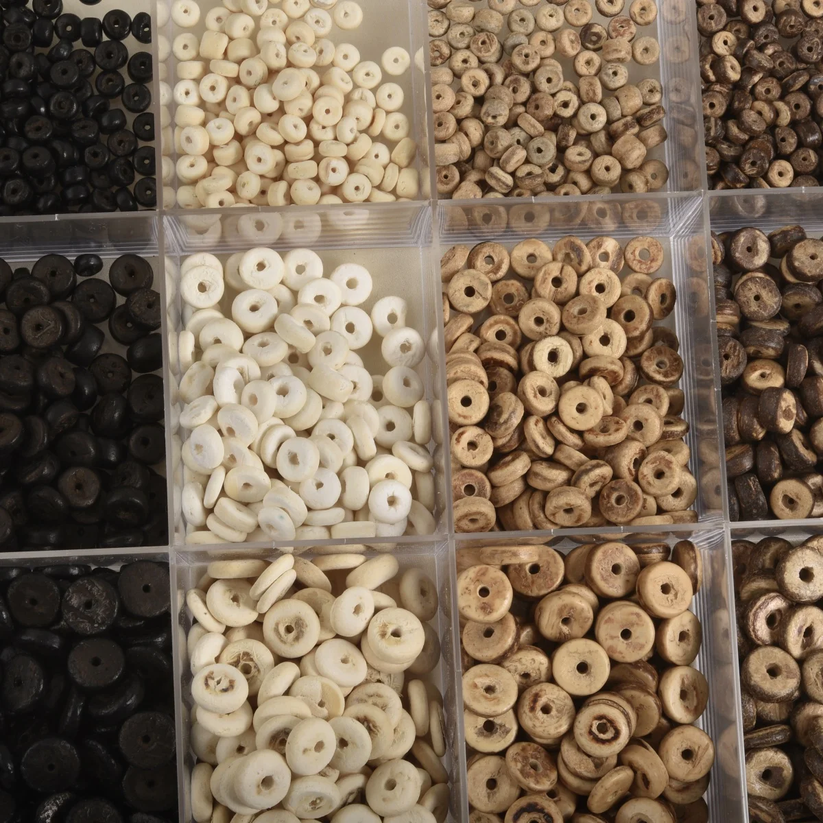 100/300/500 Uds cuentas redondas de cáscara de coco 5/8/10mm cuentas sueltas de madera Natural para fabricación de joyería DIY collar pulsera Accesorios