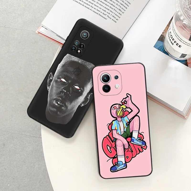 Soft Phone Cases For Redmi Note 9T 9S 10 Lite 10S 11S 11 Pro 10C 10A 9A 9C 9i Mi 9 Tyler The Creator Black Matte Cover