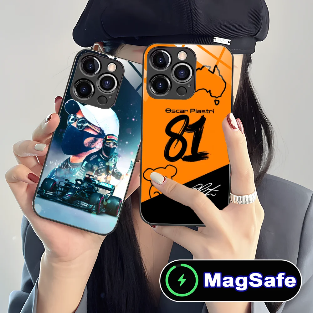 capa-de-telefone-movel-f1-racer-para-iphone-16-15-14-13-12-11-pro-max-plus-mini-magsafe-capa-de-vidro-de-carregamento-sem-fio-celulares