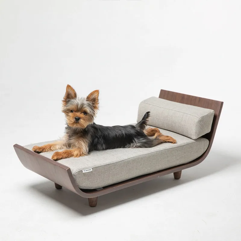 

Solid Wood Pet Bed for Cats and Dogs Sofa Bed Dog Mat