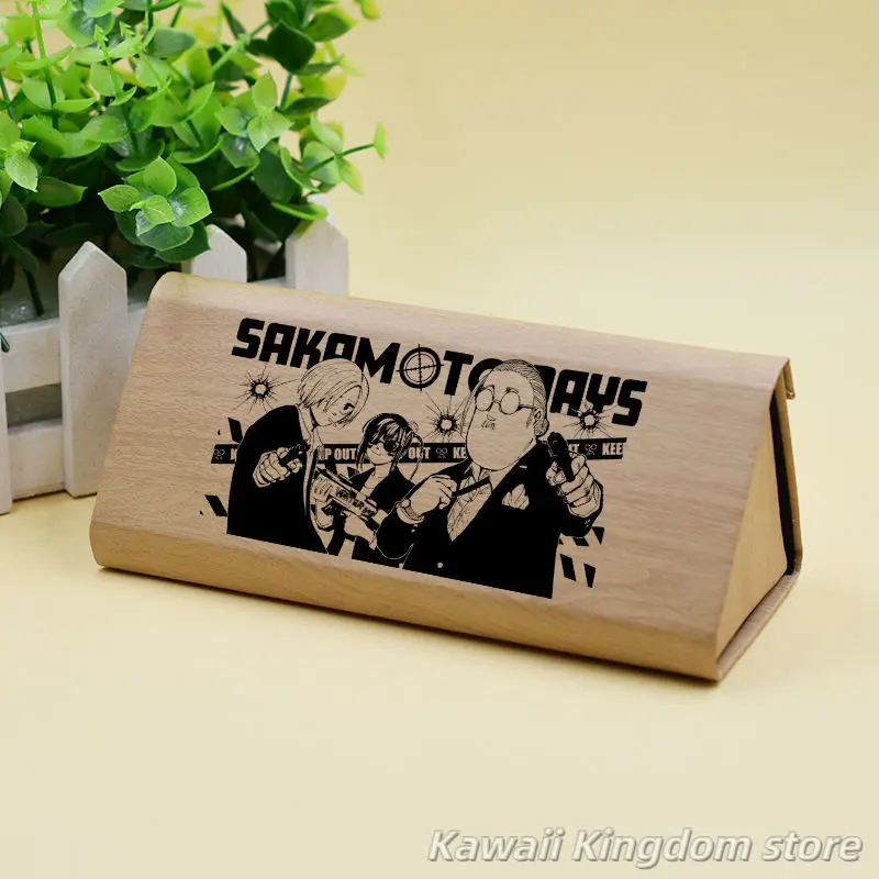 SAKAMOTO DAYS Taro Sakamoto Shin Lu Fold Federmäppchen, schützendes Hartbrillenetui, tragbare Aufbewahrung, Sonnenbrillenbox