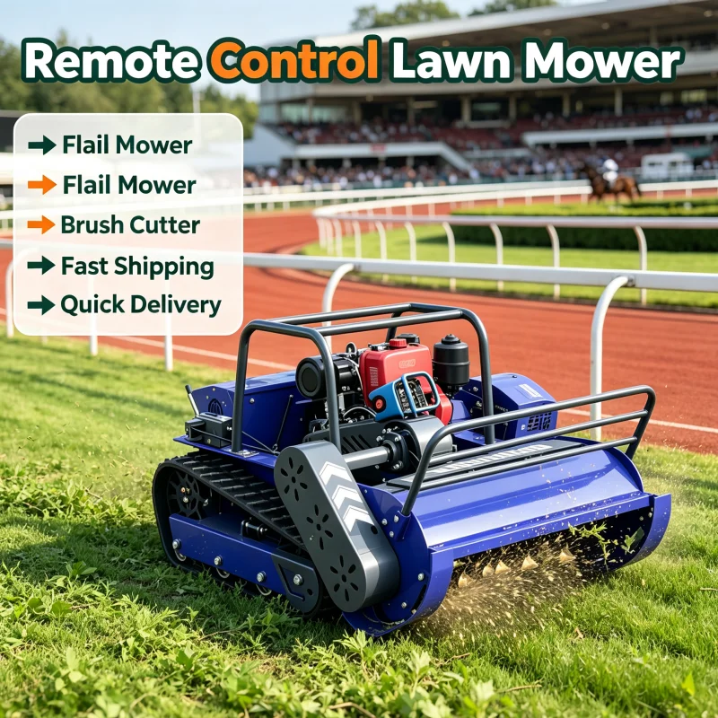 Customized Remote Control Lawn Mower Self Propelled 4 Stroke Hammer Blade Design Durable For Courtyard Lawn