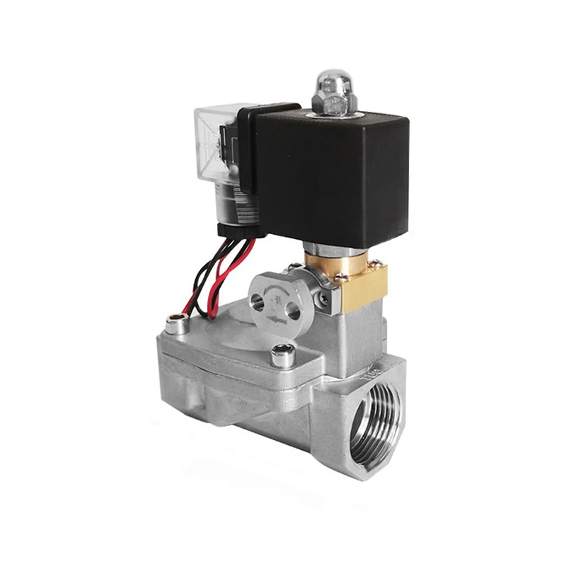 

Factory Direct Sale Stainless Steel DN50 Normally Closed Manual Automatic Dual-purpose High-pressure Solenoid Valve for Water