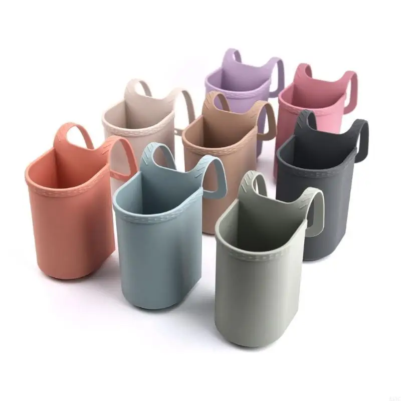 A5YC Stroller Cup Holder Silicone Wheelchair Water Bottle Organiser Phone/Drink Organizers Attachment Accessory for Prams
