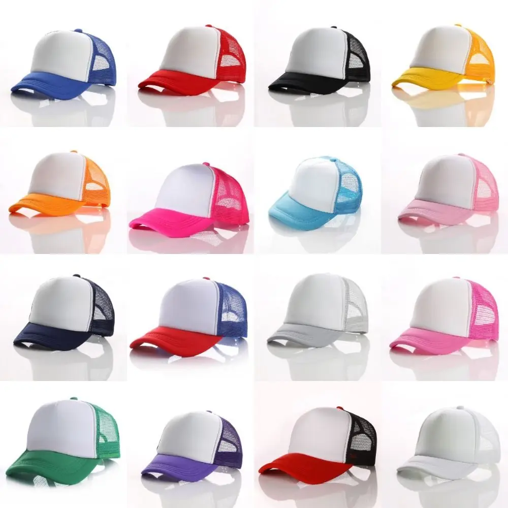 Multicolor Adjustable Children Baseball Cap Breathable Casual Visors Hat Terylene Lightweight Mesh Hip Hop Hats Summer