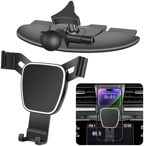 

Car Phone Mount for Altima, Rogue, Sentra, Murano - CD Slot Holder (2000-2019) Auto Navigation Bracket