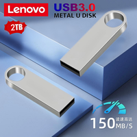 Lenovo Metal USB 3.0 Flash Drive 256GB/512GB High-Speed Pen-Style USB Drive 1TB/2TB Waterproof Memory Stick Keyring USB Drive