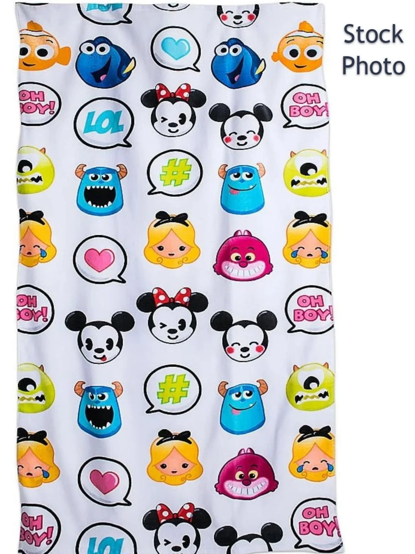 

Disney Mickey and Friends Emoji Beach Towel 140x180cm New,Breathable Cartoon Sauna Shower Towels